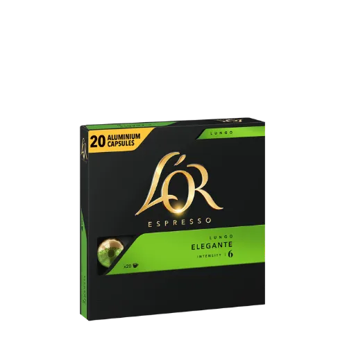 Lor Espresso Capsules Lungo Elegante Utz