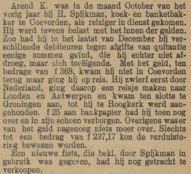 Rechtszaak Arend 1905